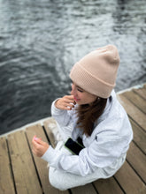 Charger l'image dans la galerie, BONNET GAUFRÉ - ROSE PÊCHE