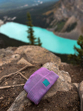 Charger l'image dans la galerie, Bonnet tricot Violet-Vert