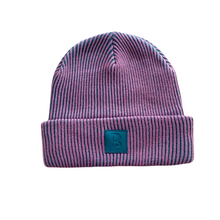 Charger l'image dans la galerie, Bonnet tricot Violet-Vert